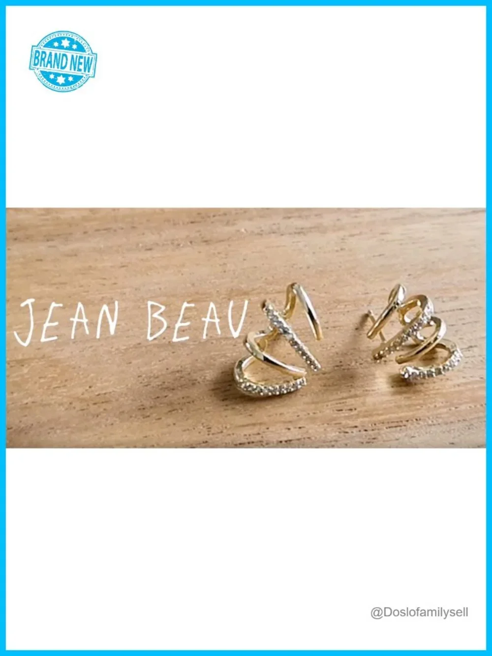 Dainty Cubic Zirconia Leaf Gold Ear Cuff Earrings for Women Trendy Rhinestone